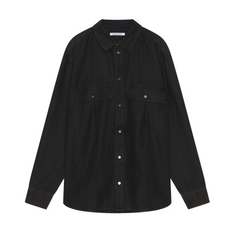 Nico Pleated Shirt - Black