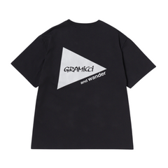 Gramicci x and wander Backprint Tee - Black