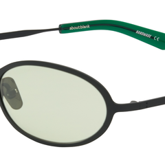 COHEN (ABOUT:BLANK) - Matte Black/Chillout Green Lens