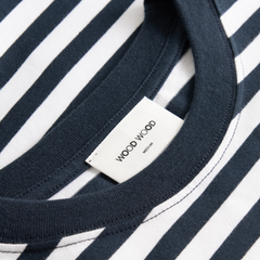 Sami Classic Stripe T Shirt Navy