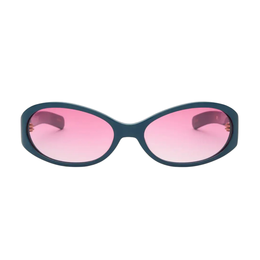 OPEL - Solid Blue Ink / Pink Gradient Lens