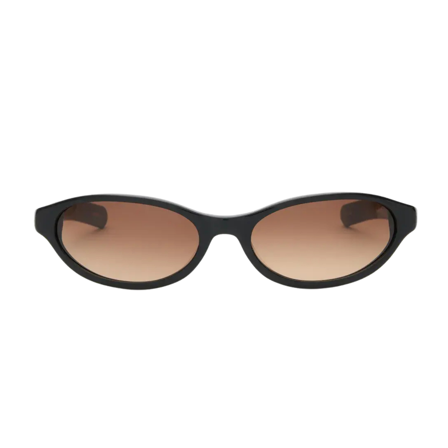 OLYMPIA - Solid Black / Brown Gradient Lens