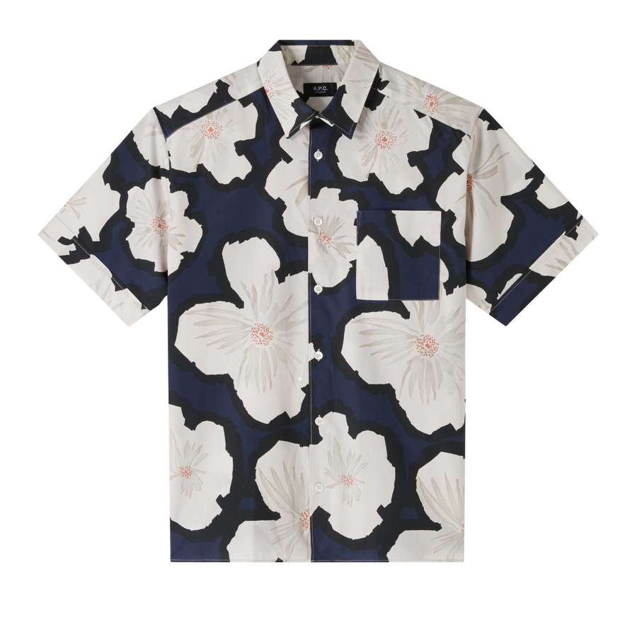 Chemisette Ross Floral - Dark Navy