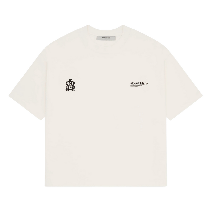 Dual Logo T-Shirt - Oat/Black
