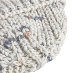 Space Melange Rib Beanie - Light Grey