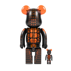 Be@rbrick Godzilla From Godzilla vs Destoroyah (Meltdown: Clear Orange Ver.) 400% + 100%