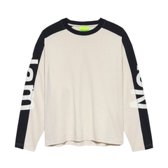 Name Longsleeve - Warm Sand/Black