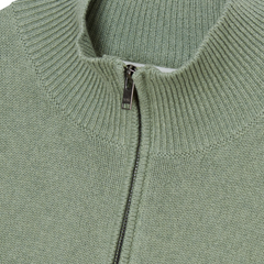 Pelle Half Zip - Jumper Green