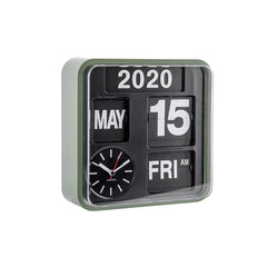 Wall Clock Mini Flip - Green