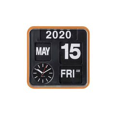 Wall Clock Mini Flip - Orange