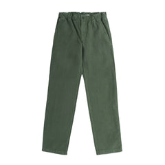 Ezra Relaxed Cotton Linen Trouser - Spruce Green