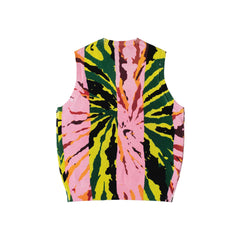 Printed Sweater Vest - Pink