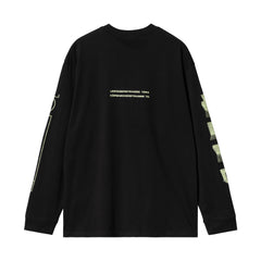 True Spirit L/S T-Shirt - Black/Glow Green