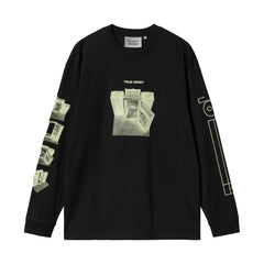 True Spirit L/S T-Shirt - Black/Glow Green