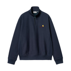 Half Zip American Script Sweat - Air Force Blue