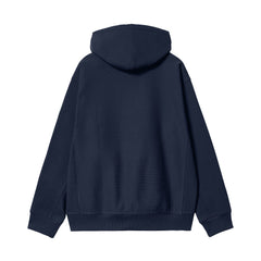 Hooded American Script Sweat- Air Force Blue