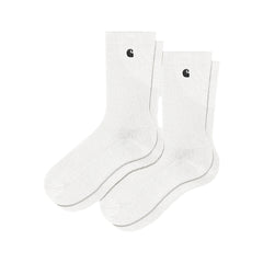 Madison Pack Socks- White/Black