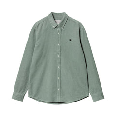 L/S Madison Cord Shirt Glassy teal/black