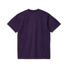 S/S American Script T-Shirt - Cassis