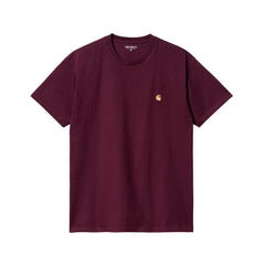 S/S Chase T-Shirt Amarone/gold