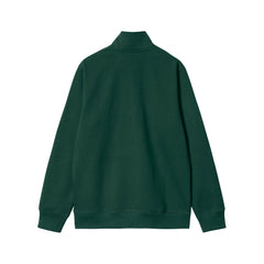 Chase Neck Zip Sweat Discovery Green/gold