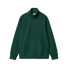 Chase Neck Zip Sweat Discovery Green/gold