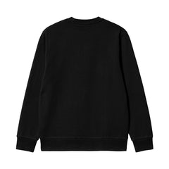 Script Embroidery Sweat - Black/White