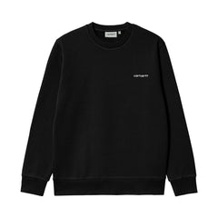 Script Embroidery Sweat - Black/White