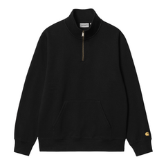 Chase Neck Zip Sweat Black/Gold