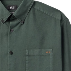 Chemise Mateo Logo Shirt - Dark Green