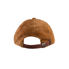 Oval Logo Corduroy 5 Panel Cap - Brown