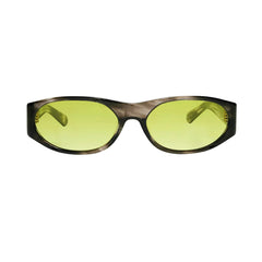 EDDIE KYU - Grey Havana / Solid Neon Lens