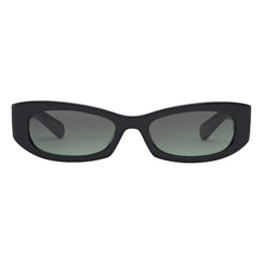 GEMMA - Solid Black / Green Gradient Lens