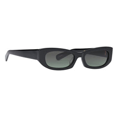 GEMMA - Solid Black / Green Gradient Lens