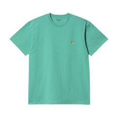 S/S Chase T-Shirt - Aqua Green/Gold