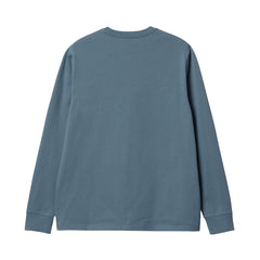 L/S Pocket T-Shirt - Storm Blue